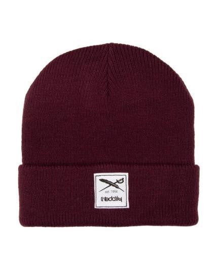 Gorro Iriedaily Heavy Tweed Maroon Melange