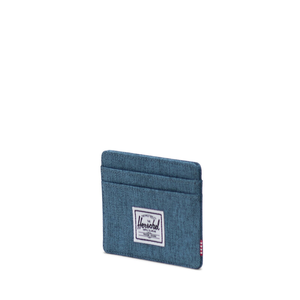Tarjetero Herschel Charlie Copen Blue Crosshatch