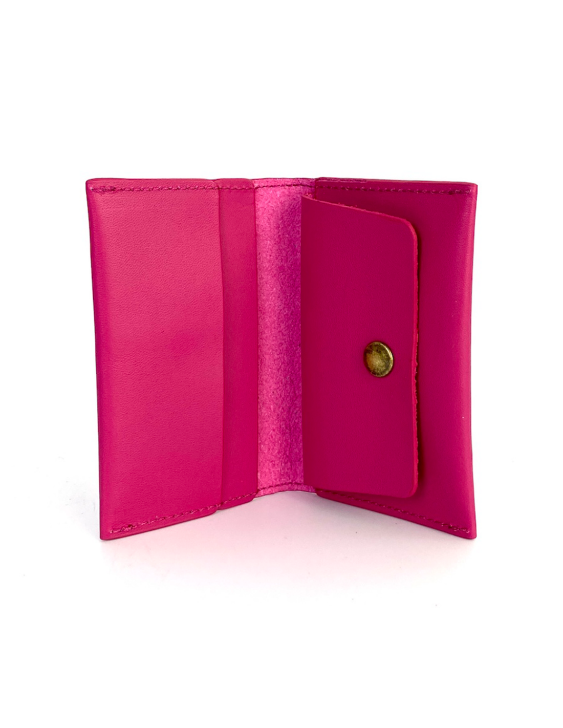 Tarjetero con monedero Daniel Chong Fucsia