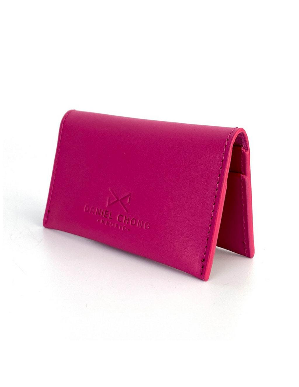 Tarjetero con monedero Daniel Chong Fucsia