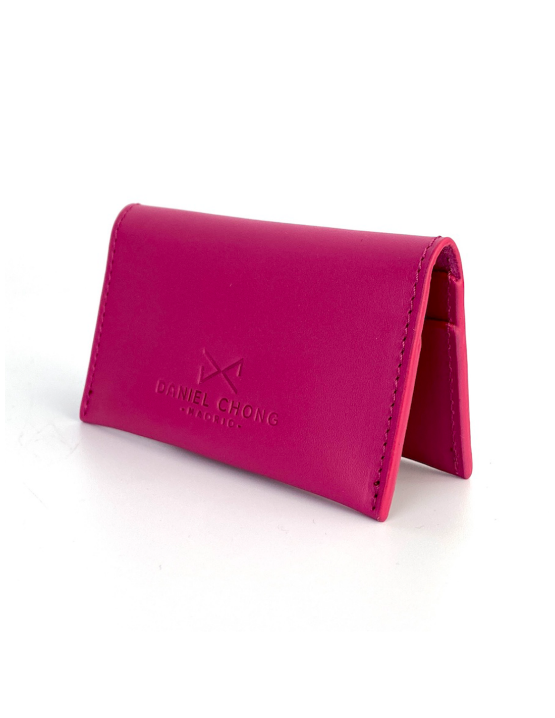 Tarjetero con monedero Daniel Chong Fucsia