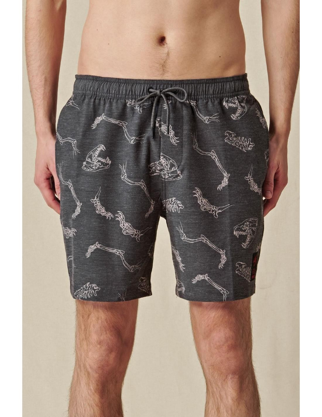 Bermuda Globe Dion Agius Poolshort Black