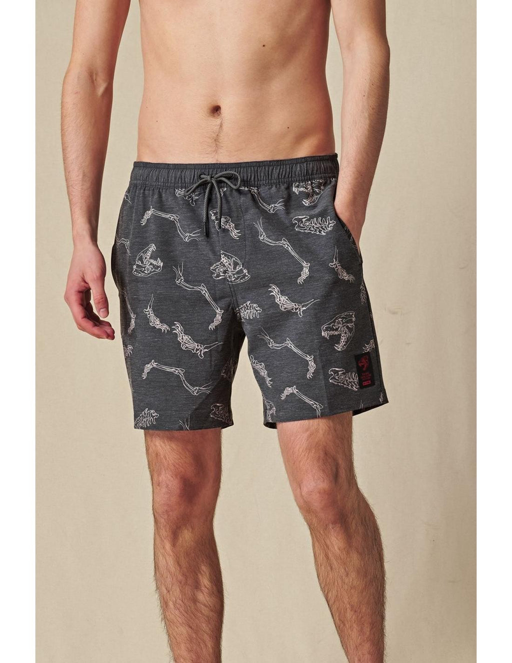 Bermuda Globe Dion Agius Poolshort Black