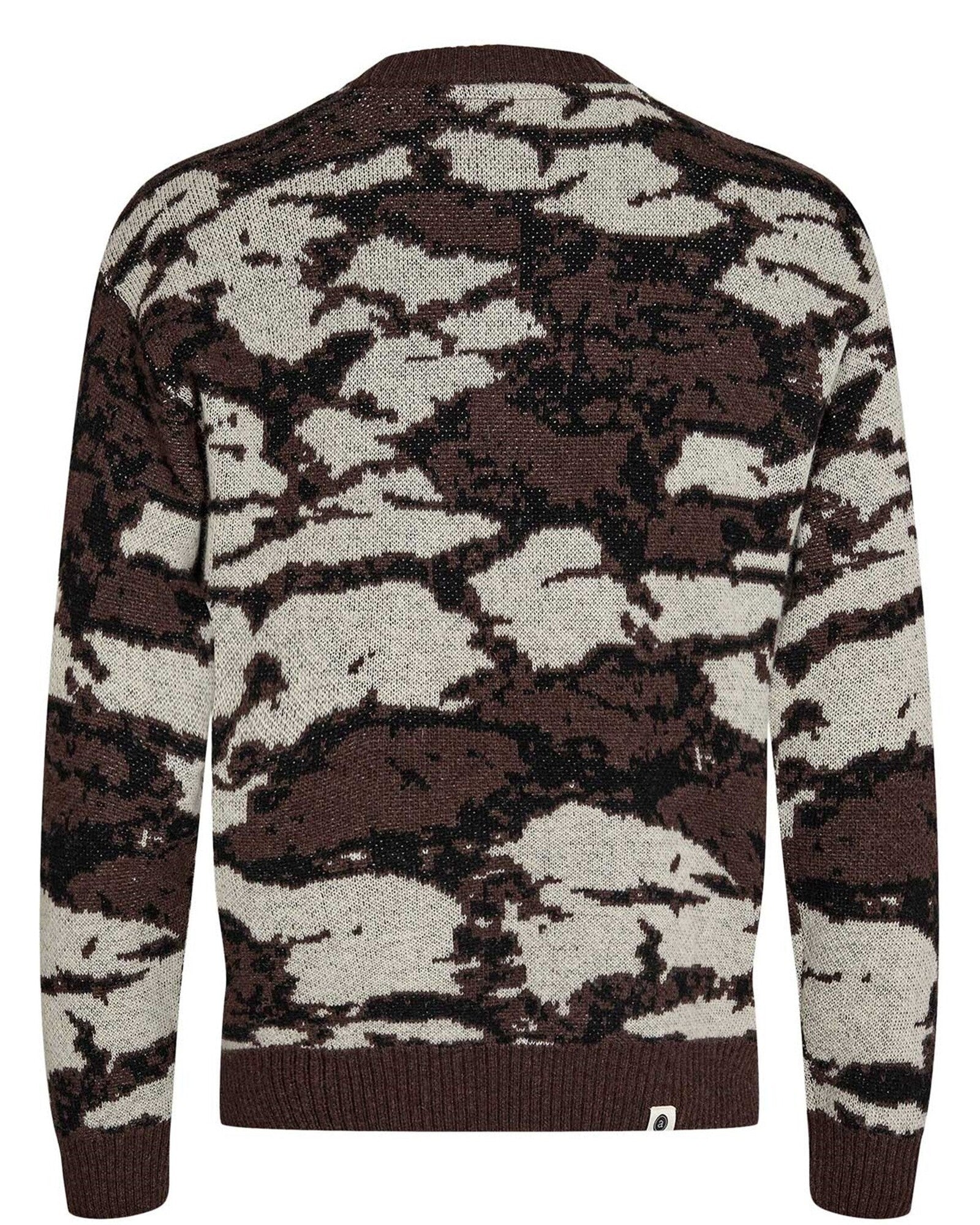 Jersey Anerkjendt Akkarl Jac Lambswool Knit Chocolate Brown