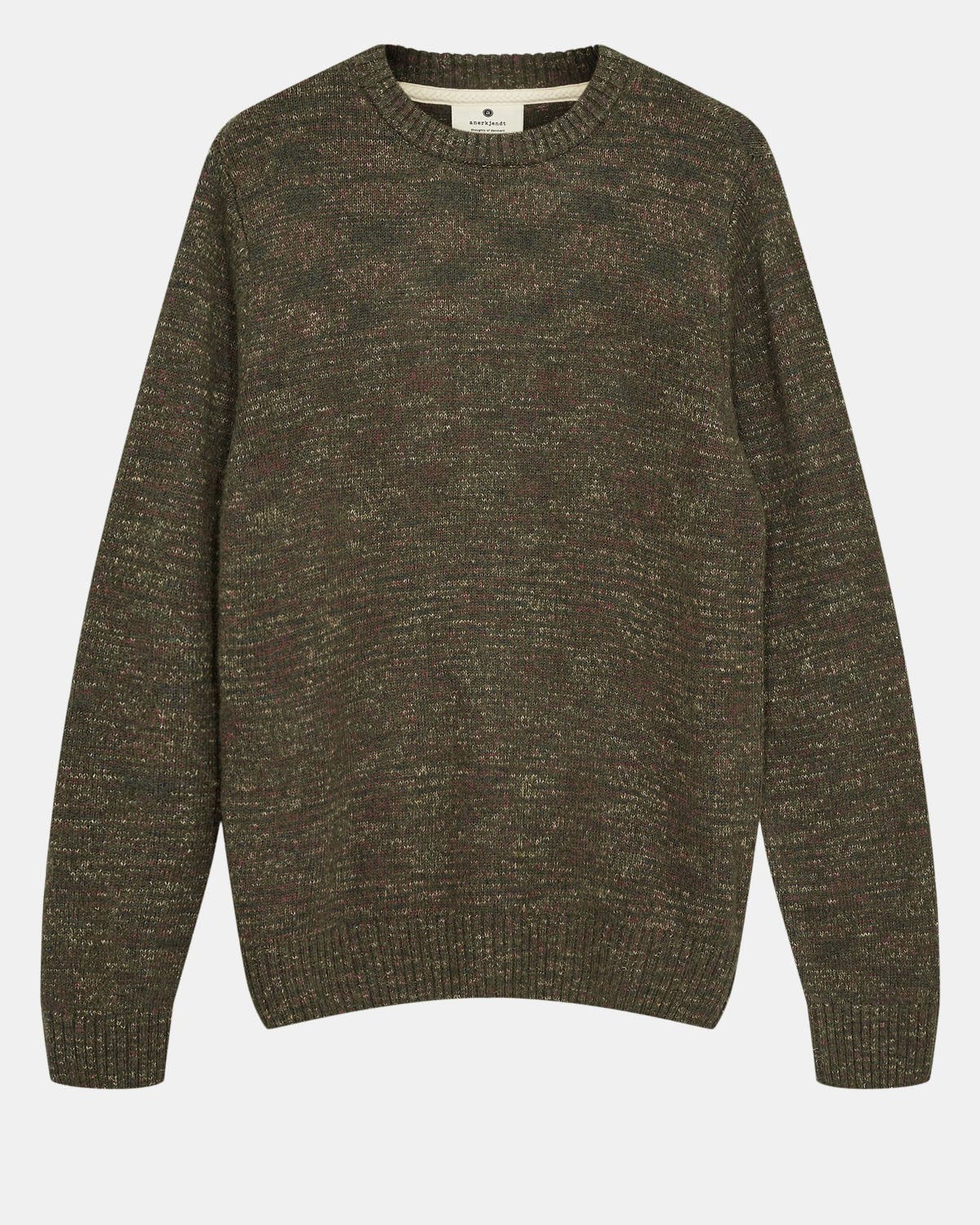Jersey Anerkjendt Aksune Space Yarn Crew Neck Forest Night
