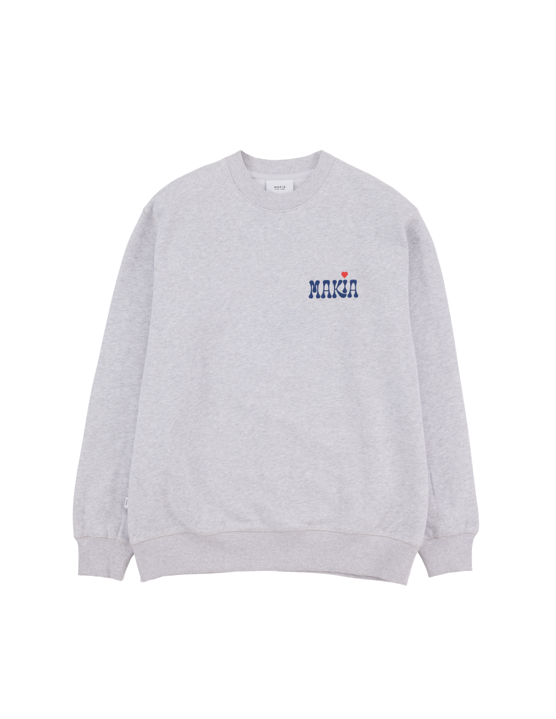 Sudadera Makia Heartache gris claro