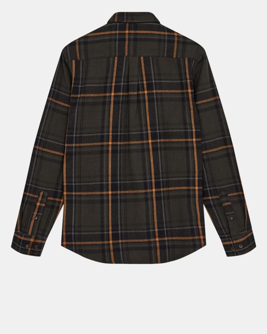 Camisa Anerkjendt Akleif Flannel Check Shirt Forest Night