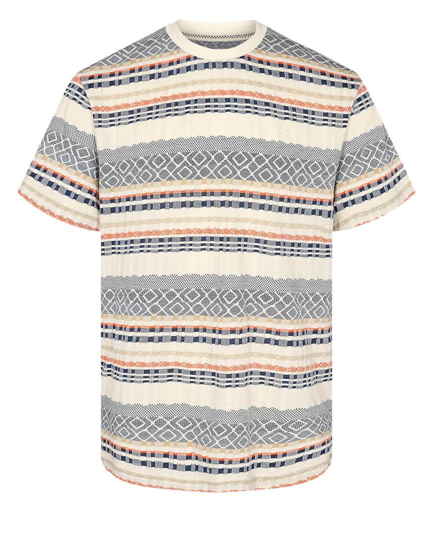 Camiseta Anerkjendt Akkikki Jacquard Tee Tofu