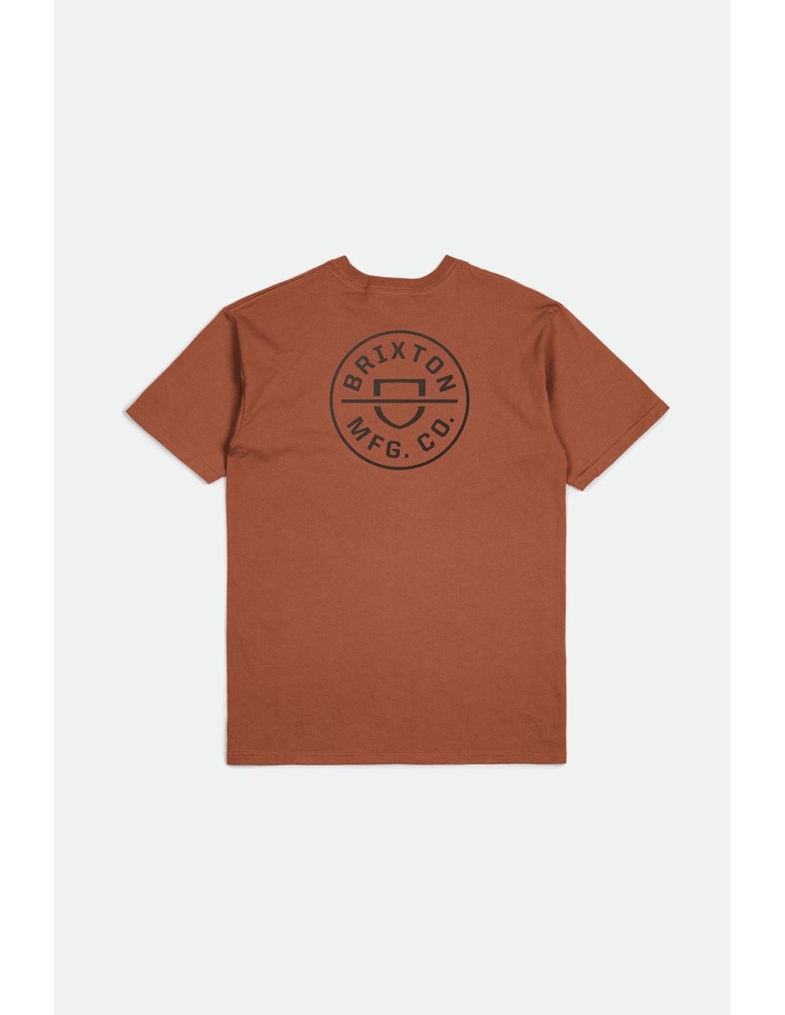 Camiseta Brixton Crest II Terracotta
