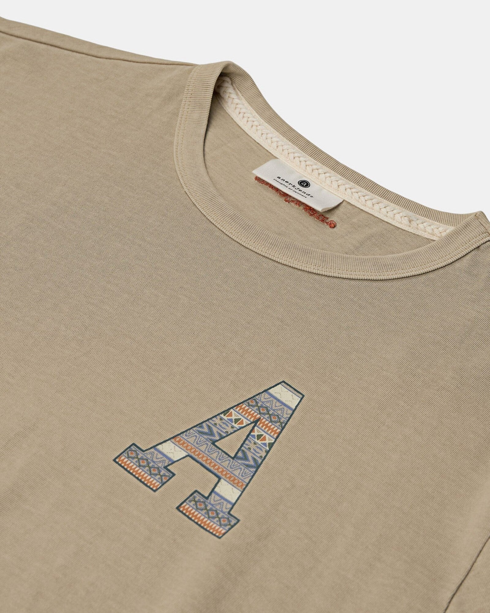 Camiseta Anerkjendt Akkikki Print Brown Rice