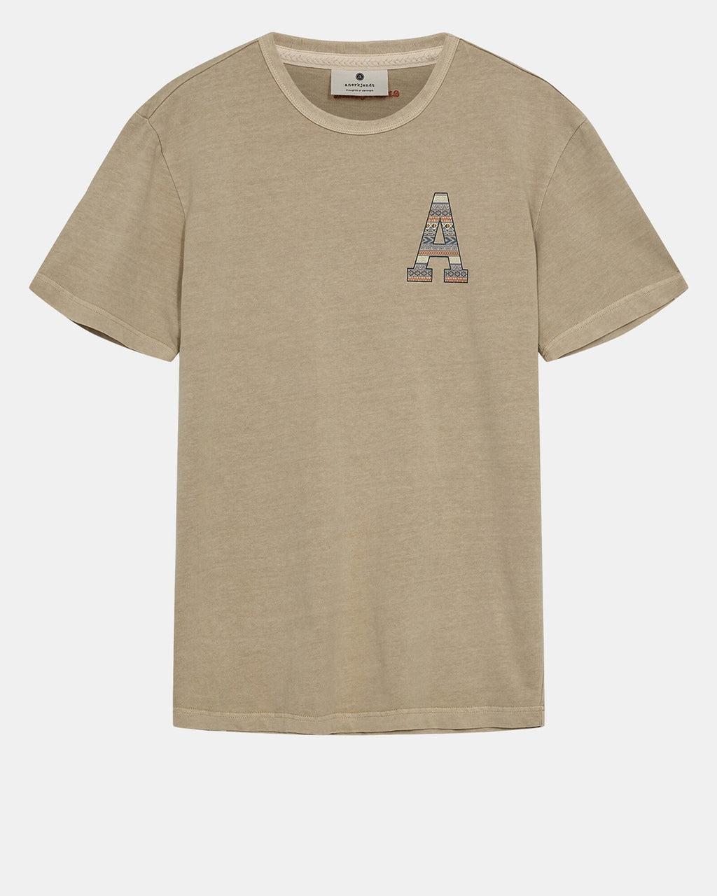 Camiseta Anerkjendt Akkikki Print Brown Rice