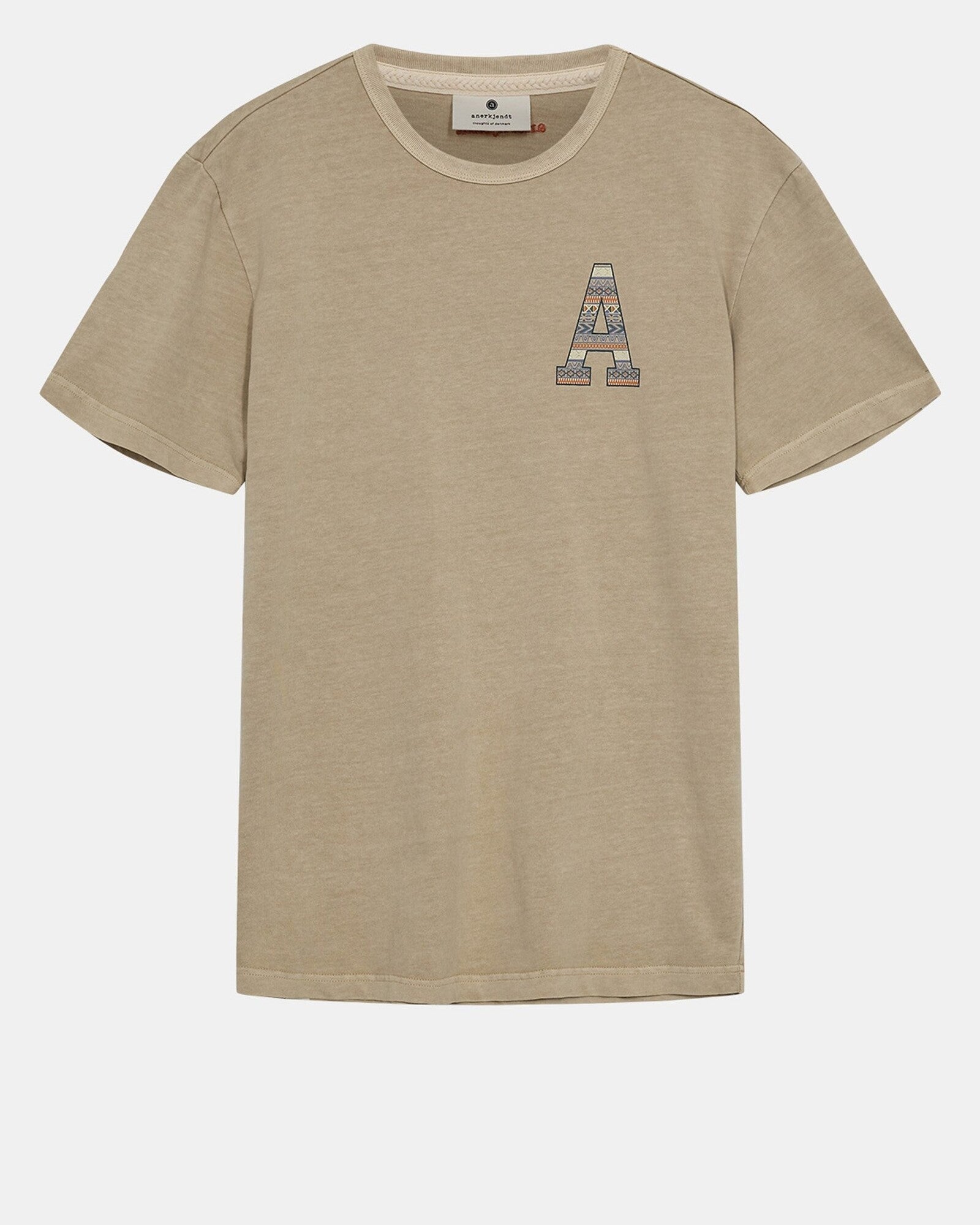 Camiseta Anerkjendt Akkikki Print Brown Rice