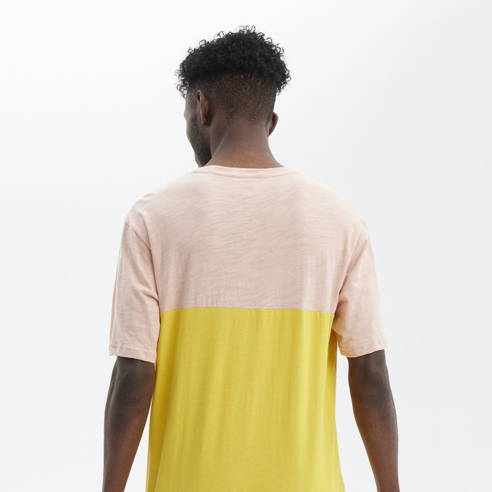 Camiseta Hydroponic Always Rosa y Amarillo