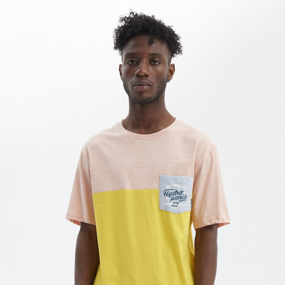 Camiseta Hydroponic Always Rosa y Amarillo
