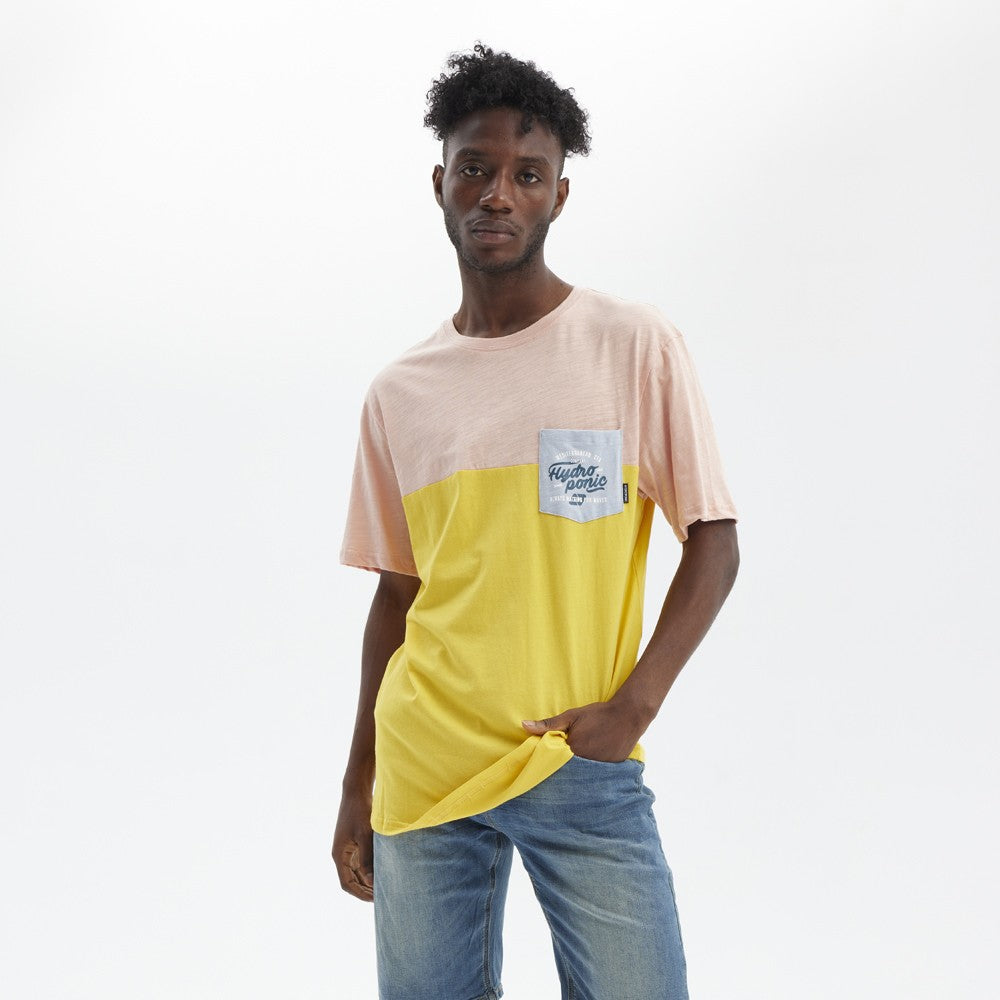 Camiseta Hydroponic Always Rosa y Amarillo