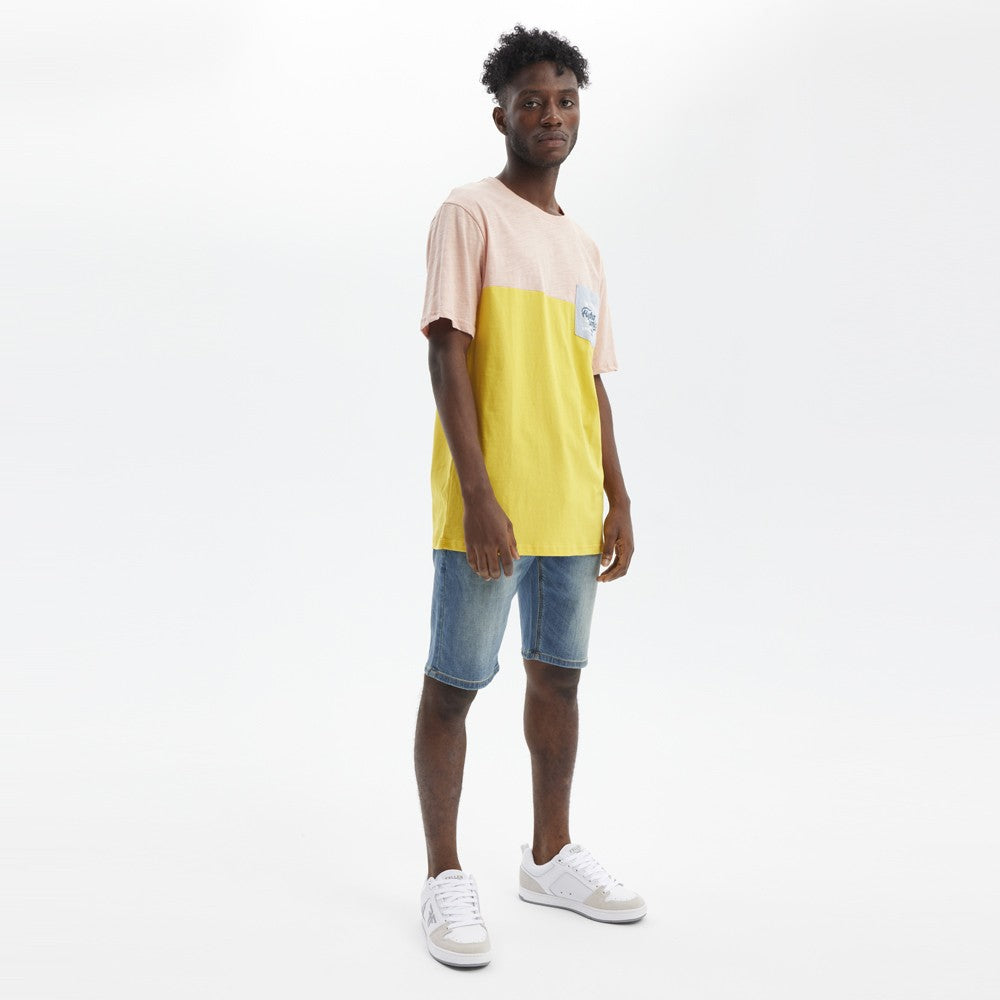 Camiseta Hydroponic Always Rosa y Amarillo