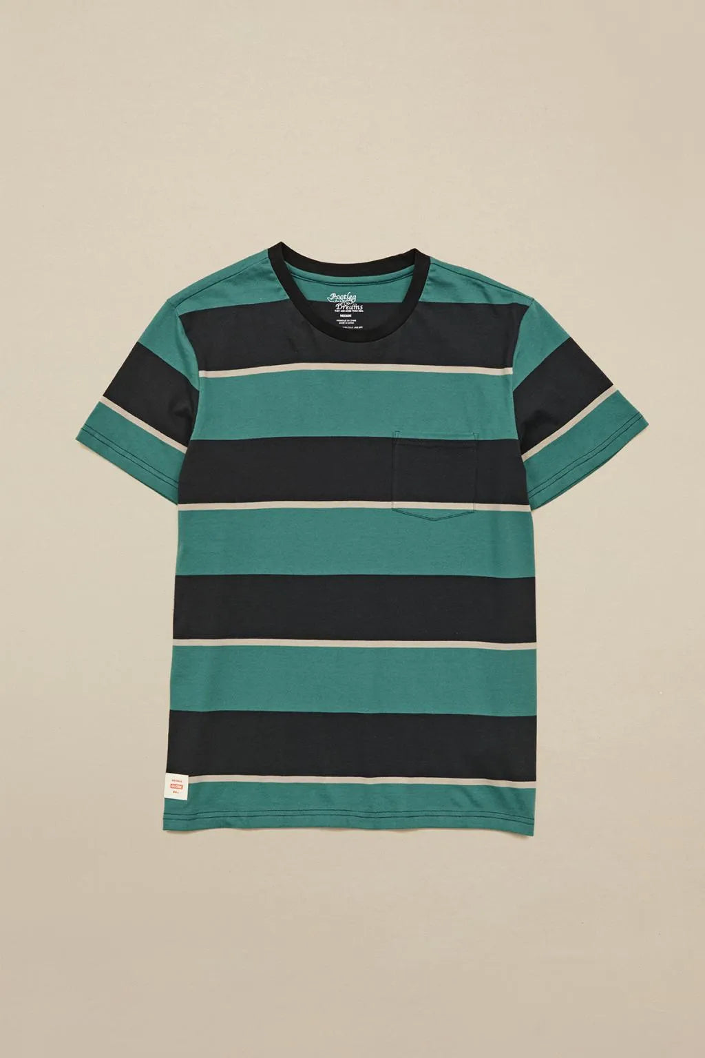 Camiseta Globe Bootleg Dreams Stripe Tee Sea