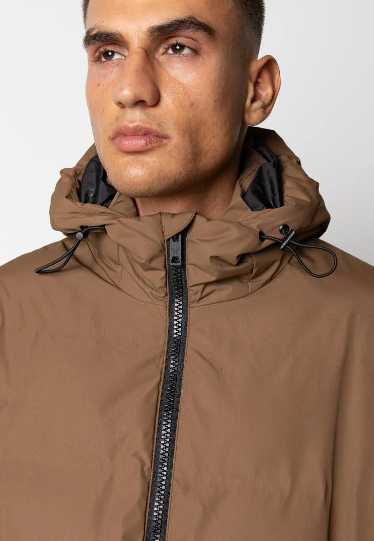 Chaqueta Fat Moose Birk Long Jacket Dark Brown