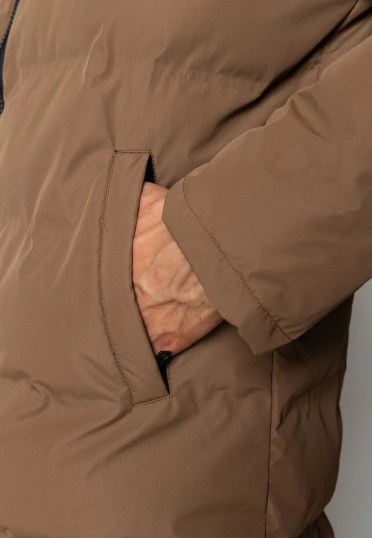 Chaqueta Fat Moose Birk Long Jacket Dark Brown