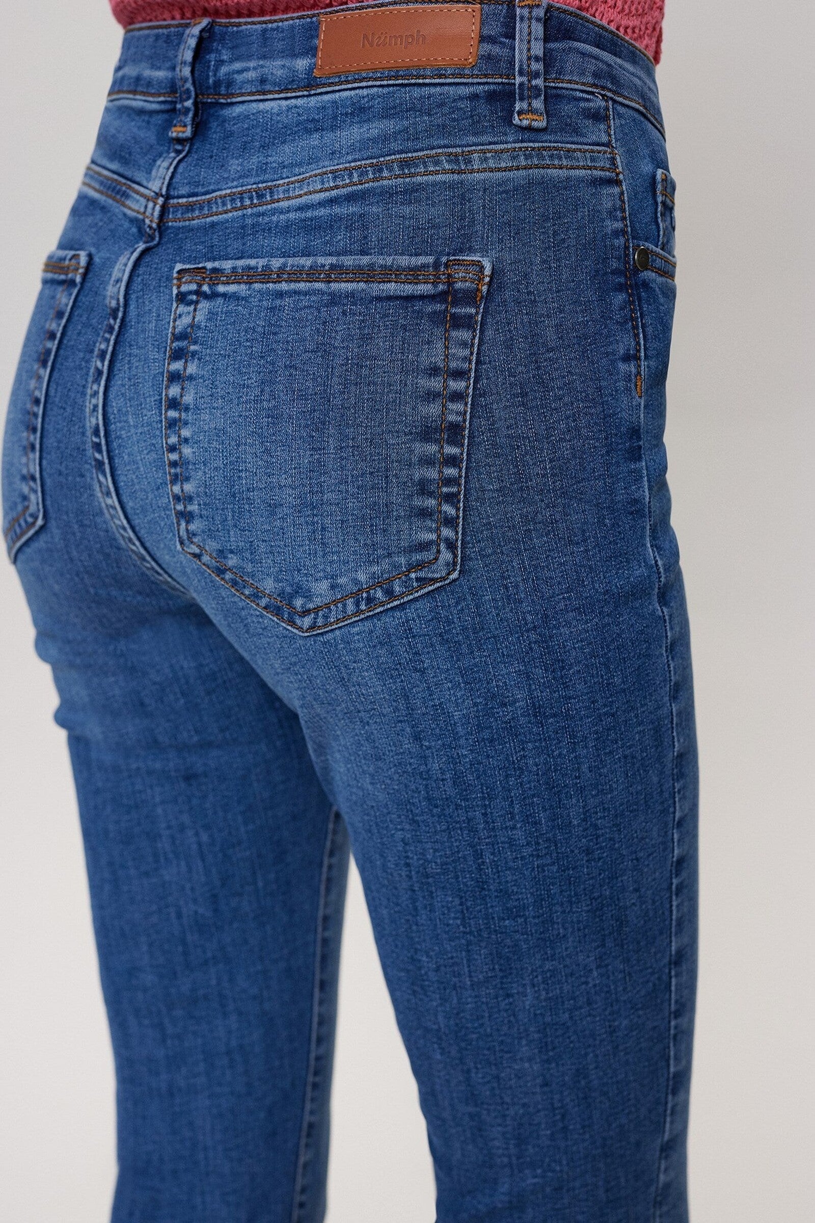 Pantalones Nümph Nusidney Cropped Blue Medium blue