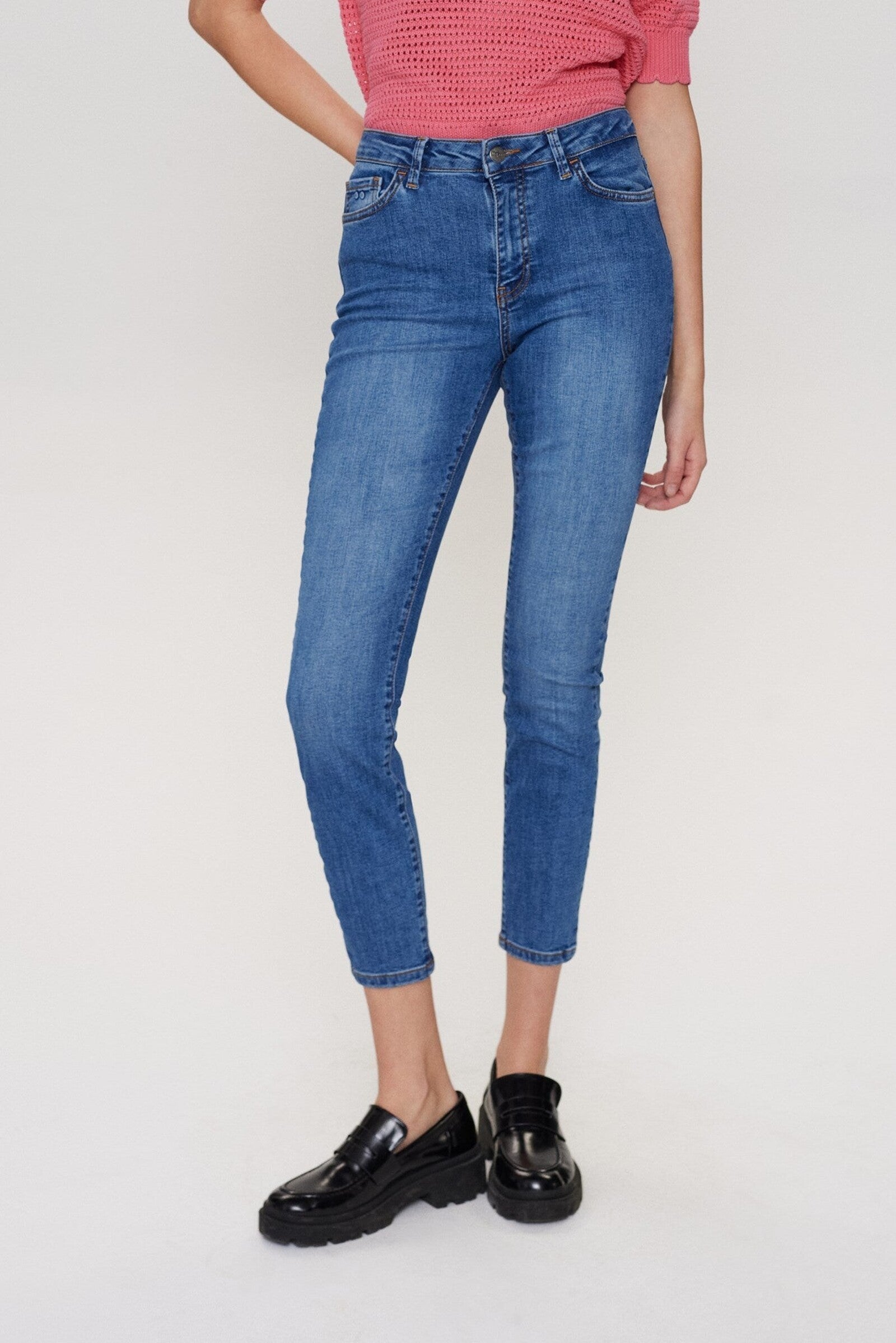 Pantalones Nümph Nusidney Cropped Blue Medium blue