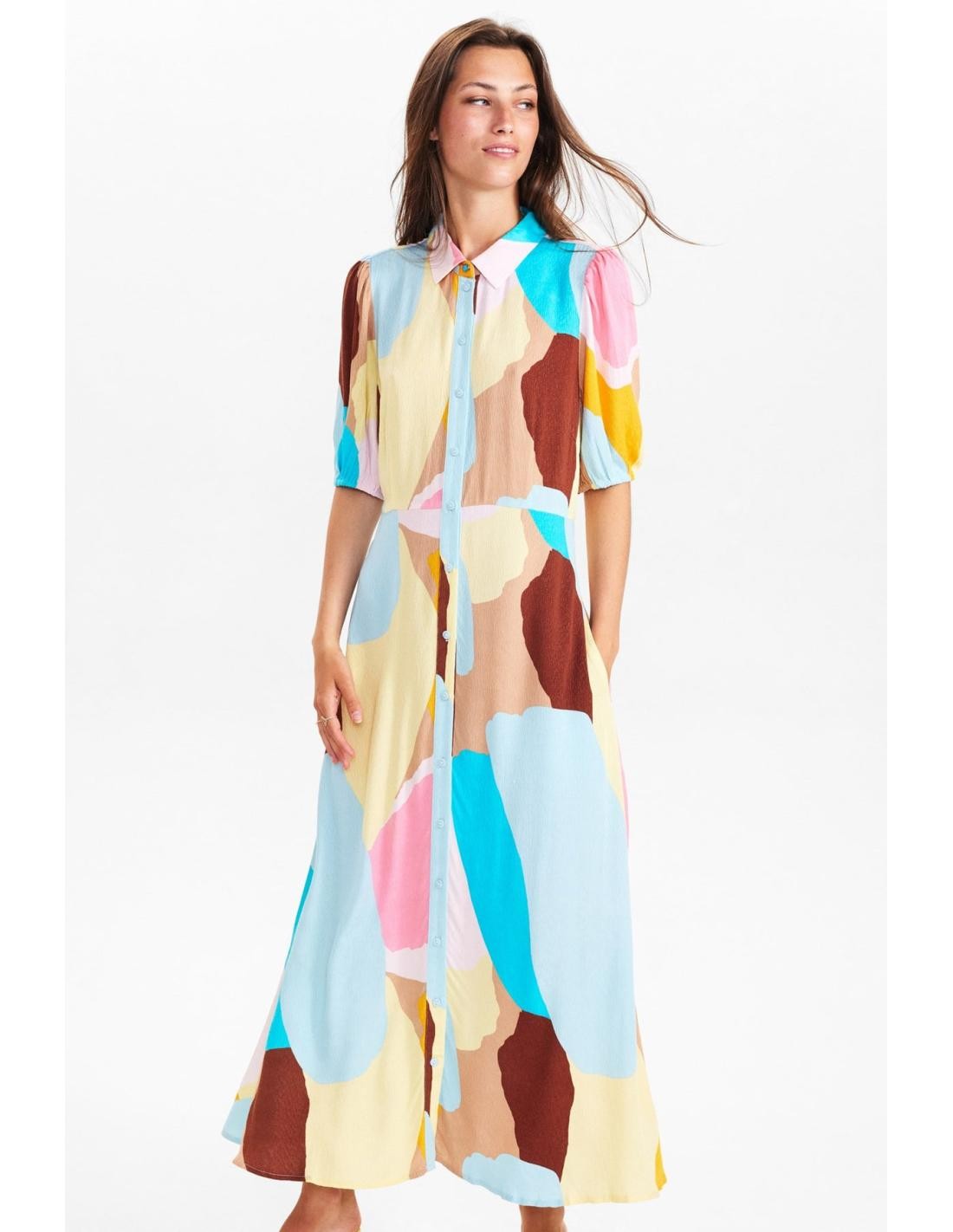 Vestido Nümph Nuziggie Sara Dress Crystal Blue