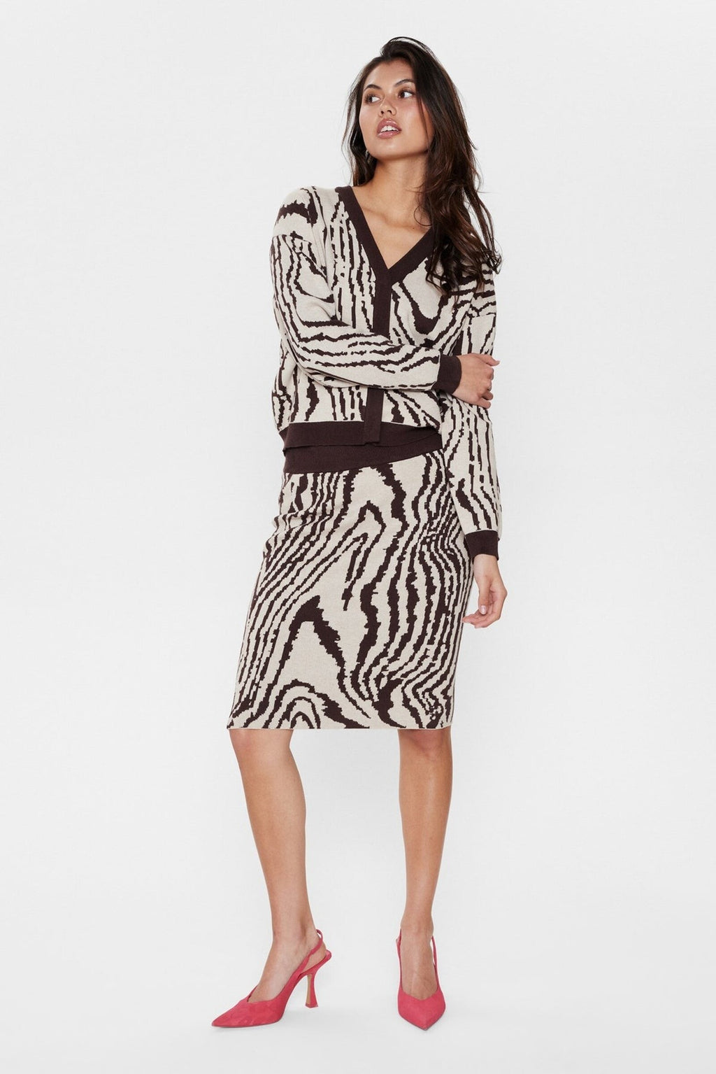 Cardigan Nümph Nuwoody Chicory Coffee