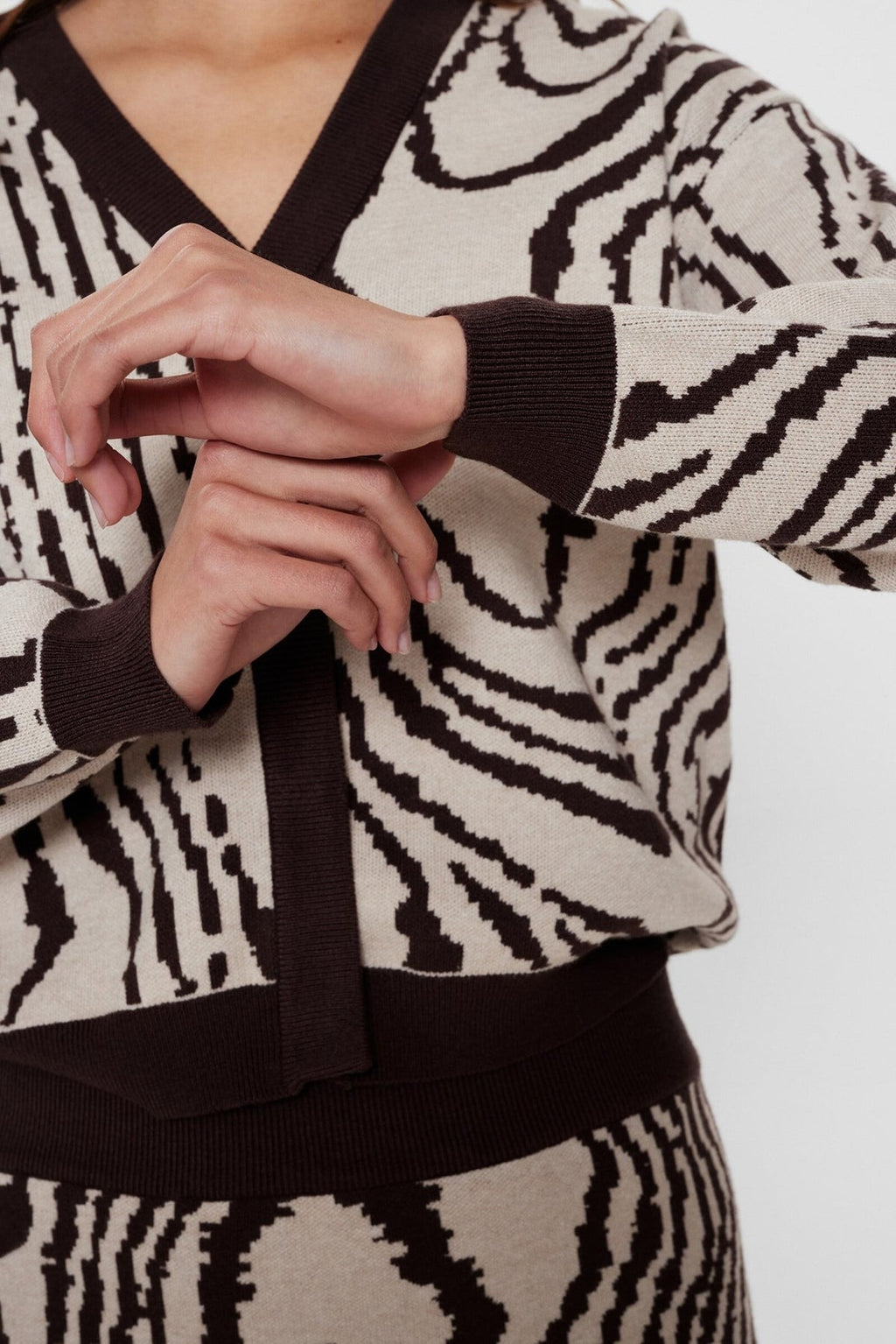 Cardigan Nümph Nuwoody Chicory Coffee