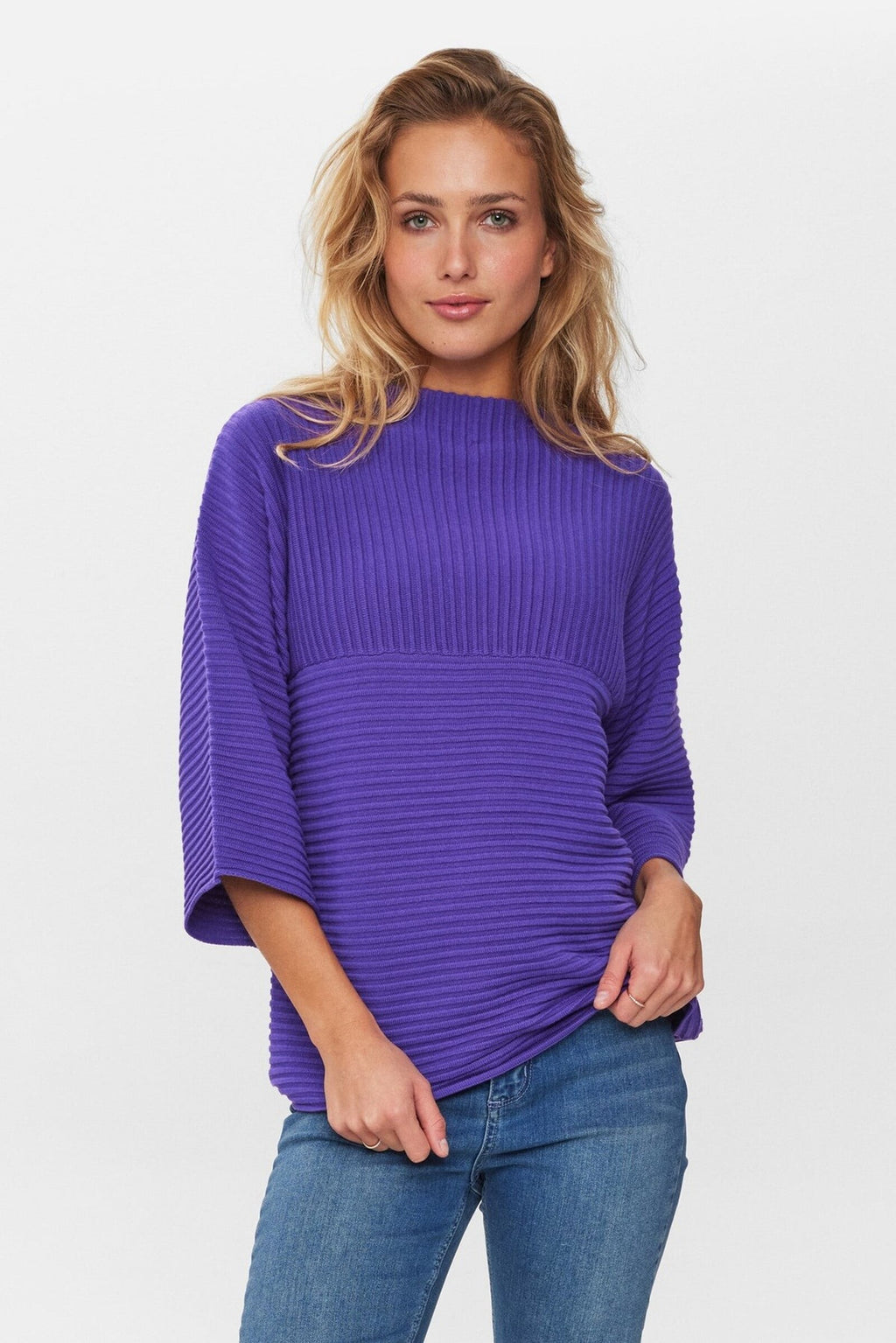 Jersey Nümph Nuirmelin O-Neck Pullover Tillandsia Purple