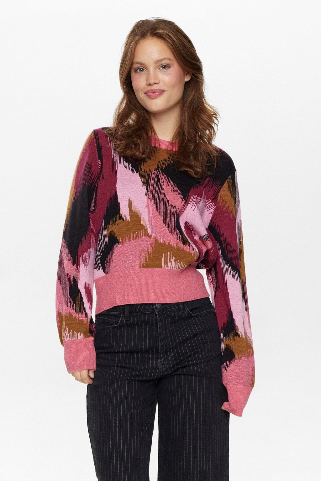 Jersey Nümph Nuleavy Pullover Camellia Rose