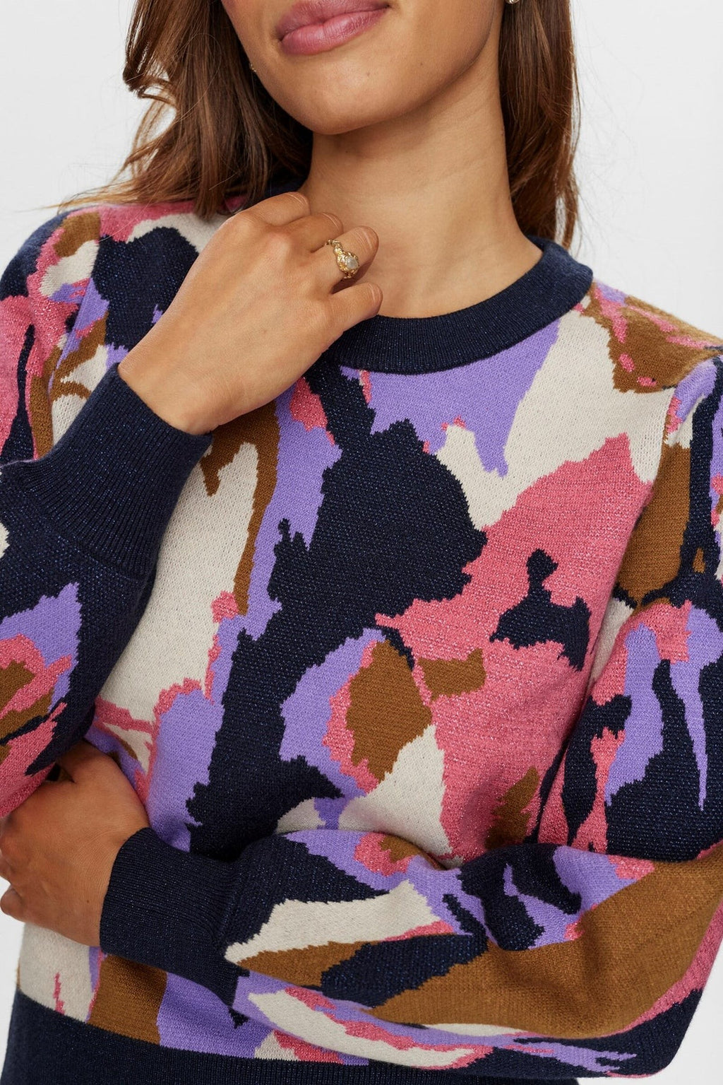 Jersey Nümph Nuconelle Pullover Paisley Purple