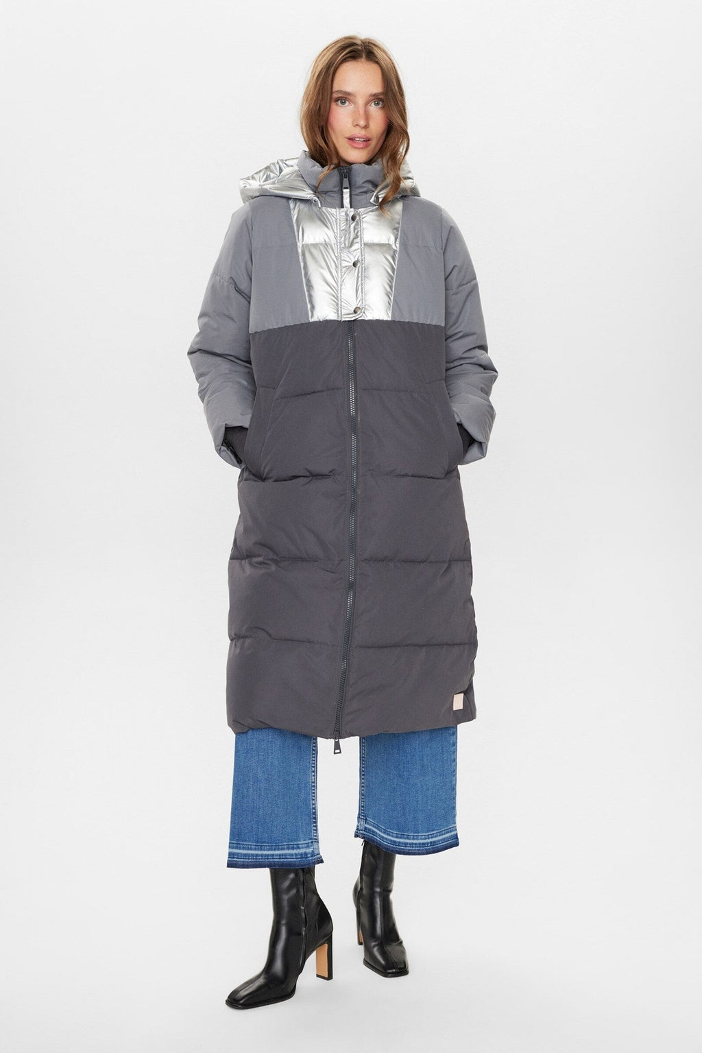 Abrigo Nümph Nutrisia New Jacket Asphalt