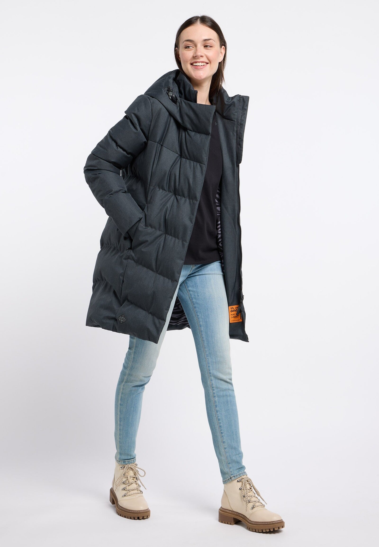 Abrigo Ragwear Pavla Dark Grey