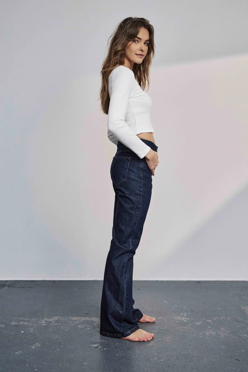 Pantalones Nümph Nulondon Jeans Long Dark Blue Denim