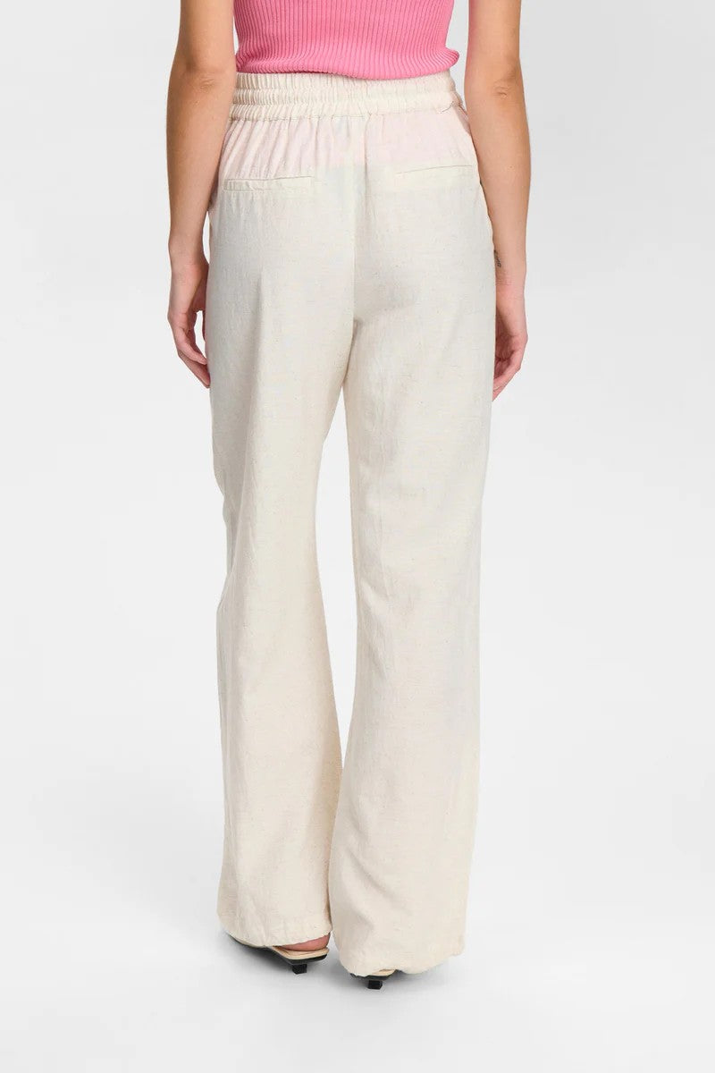 Pantalones Nümph Nutusa Pants Sesame Melange