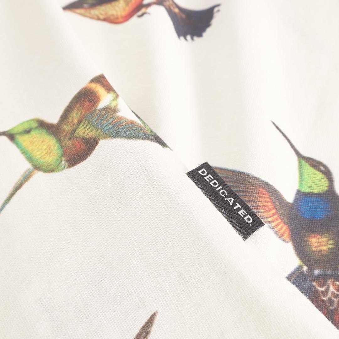 Camiseta Dedicated Visby Hummingbirds Off White