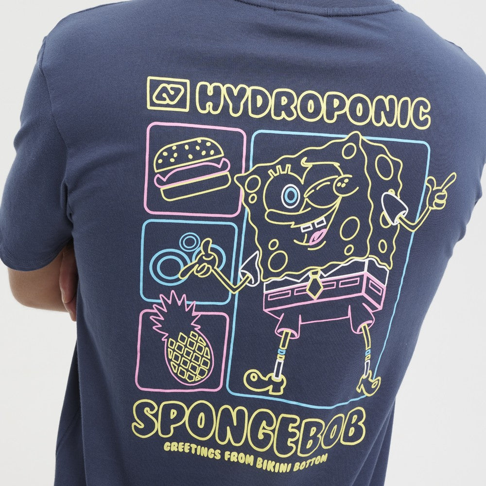 Camiseta Hydroponic x Bob Esponja Neon Dark Blue