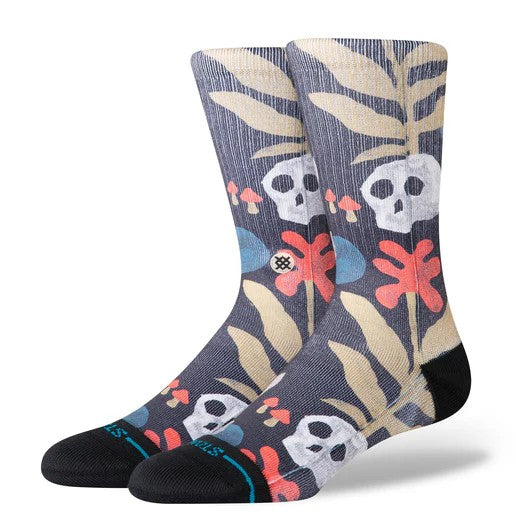 Calcetines Stance Tropiskull Crew Sock Black