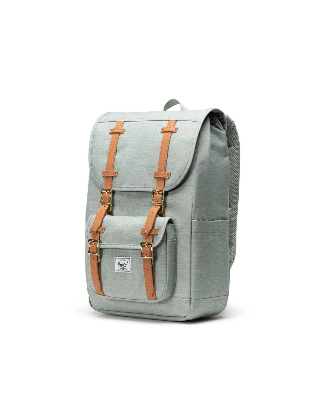 Mochila Herschel Little America Mid Volume Iceberg Green Crosshatch
