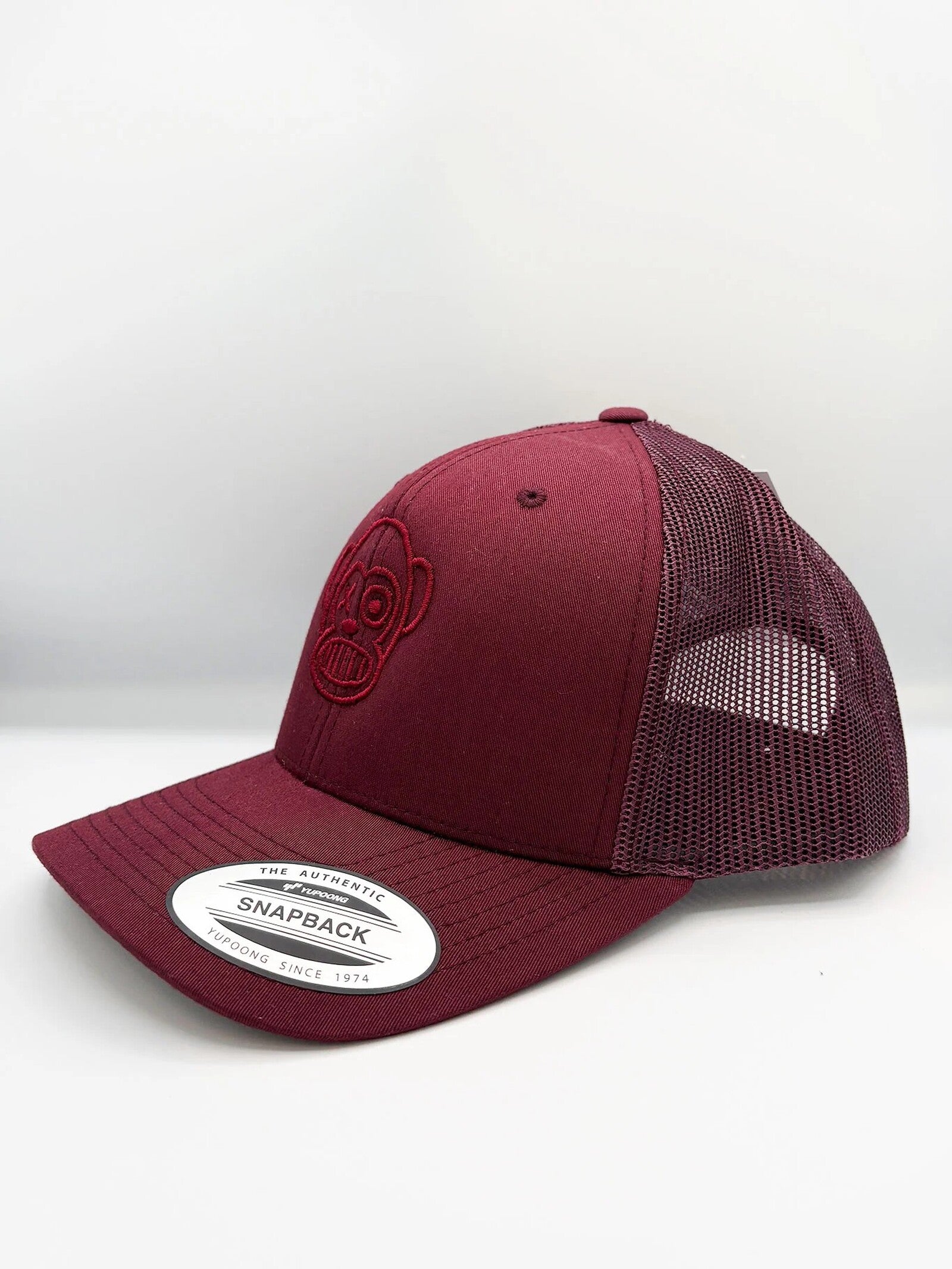 Gorra Loco Monky Puro loco Bordado Maroon