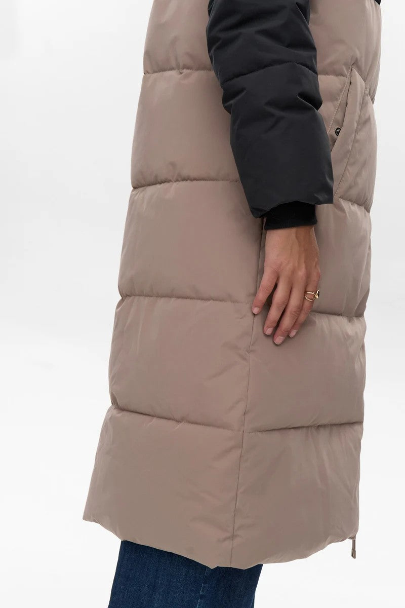 Abrigo Nümph Nutriane Taupe