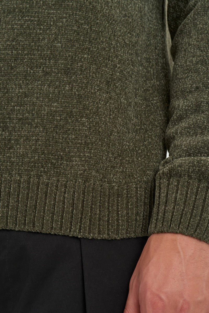 Jersey Anerkjendt Aksune Chenille Knit Forest Night