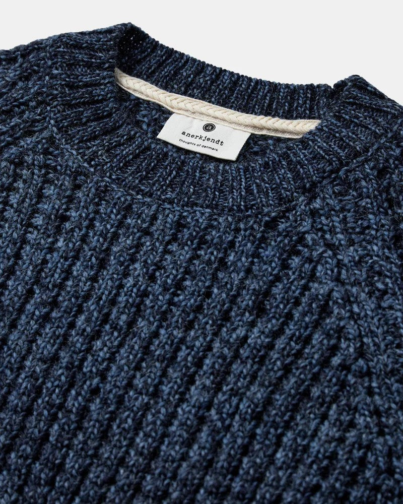 Jersey Anerkjendt Aksune Structure Knit Azul marino