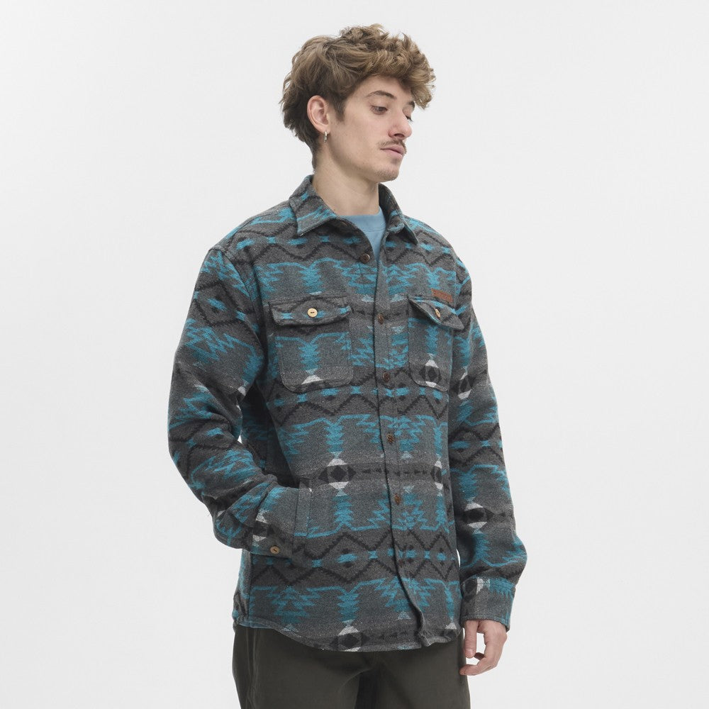 Camisa Chaqueta Hydroponic Sauk Grey Blue Navajo