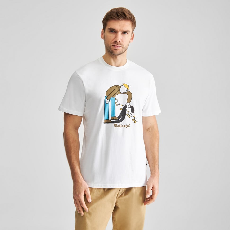 Camiseta Dedicated Stockholm Duck Friend Blanco