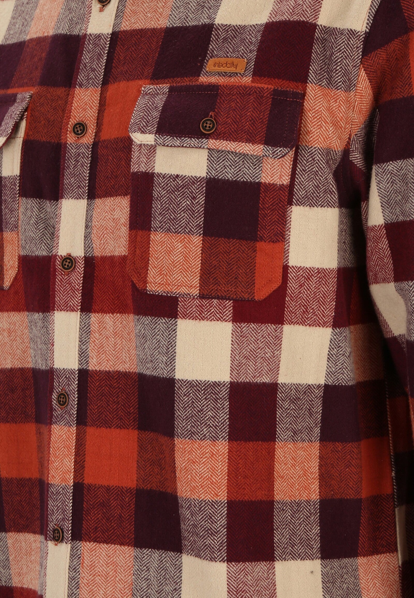 Camisa Iriedaily Lumber Fella Shirt Wine