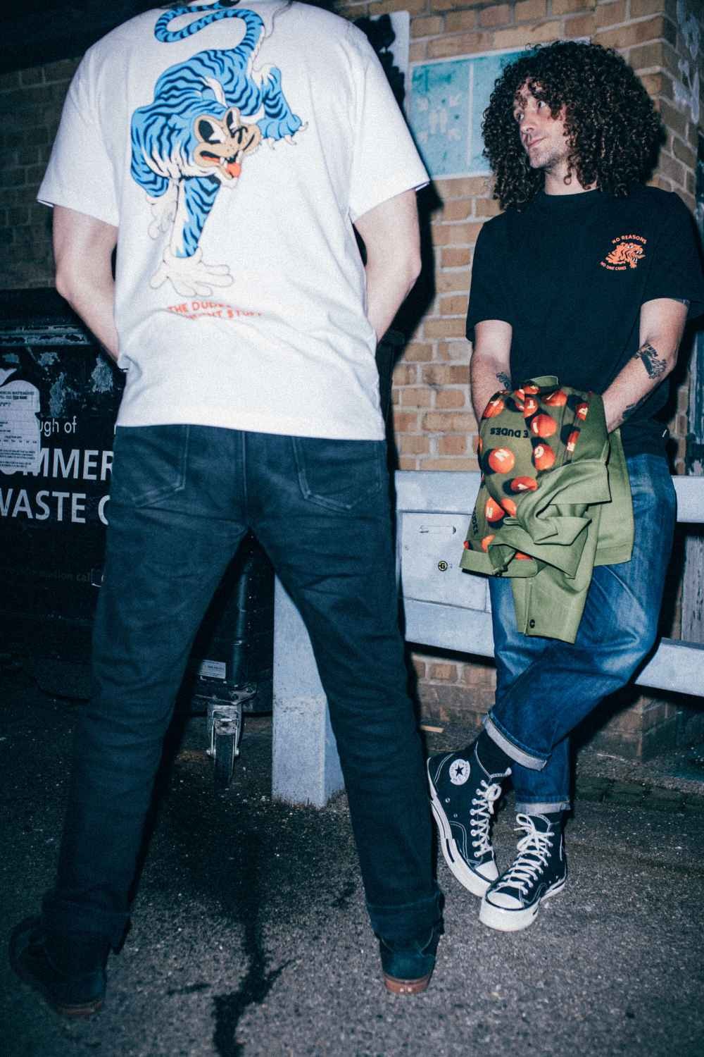 Camiseta The Dudes Tiger Bear Blue T-Shirt White