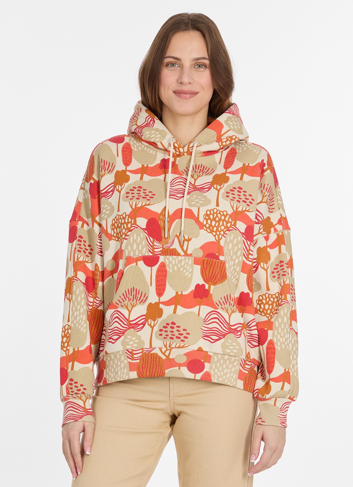 Sudadera Ragwear Pirita Print Ecru