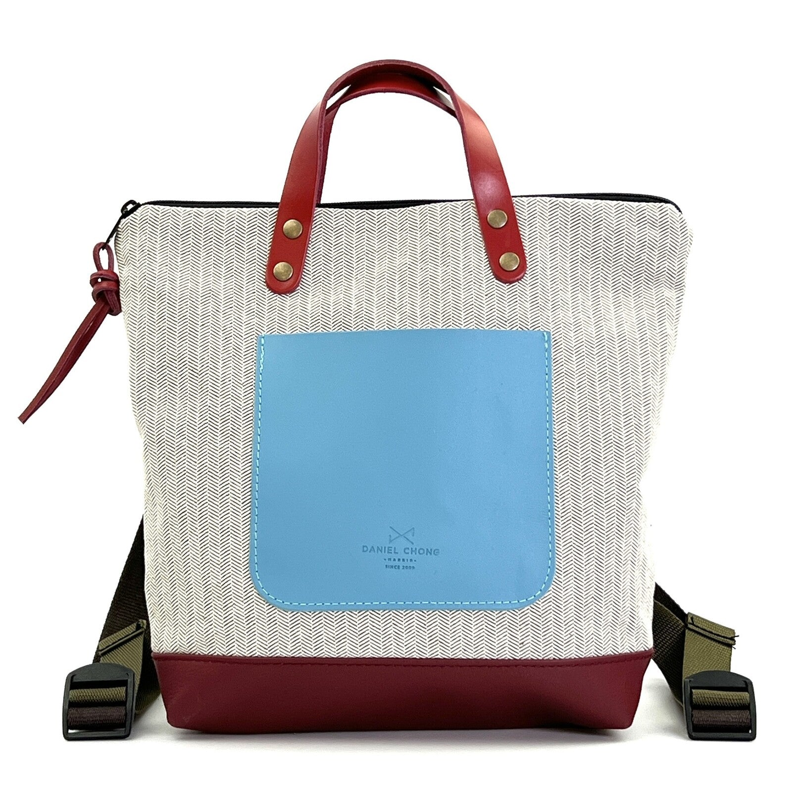 Mochila Daniel Chong Mini Cuadrada loneta espiga