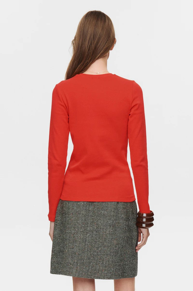 Camiseta Nümph Nuriley Tee Fiery Red